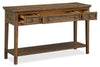 Hanson 50” Traditional Pine Sofa Table with Storage - Toasted Nutmeg | Table de salon traditionnelle Hanson de 50 po en pin - muscade grillée