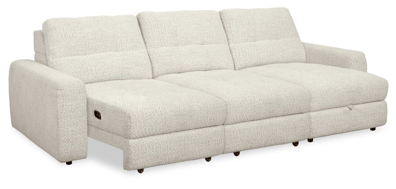 Sofa sectionnel modulaire à coulissement électrique de droite Elevate de Scott Living 3 pièces en tissu de chenille - taupe