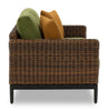 Tofino Outdoor Patio Loveseat - Resin Wicker, UV & Weather Resistant - Green/Brown/Black | Causeuse Tofino pour la terrasse à l’extérieur - osier en résine, résistant aux rayons UV et aux intempéries - verte, brune et noire