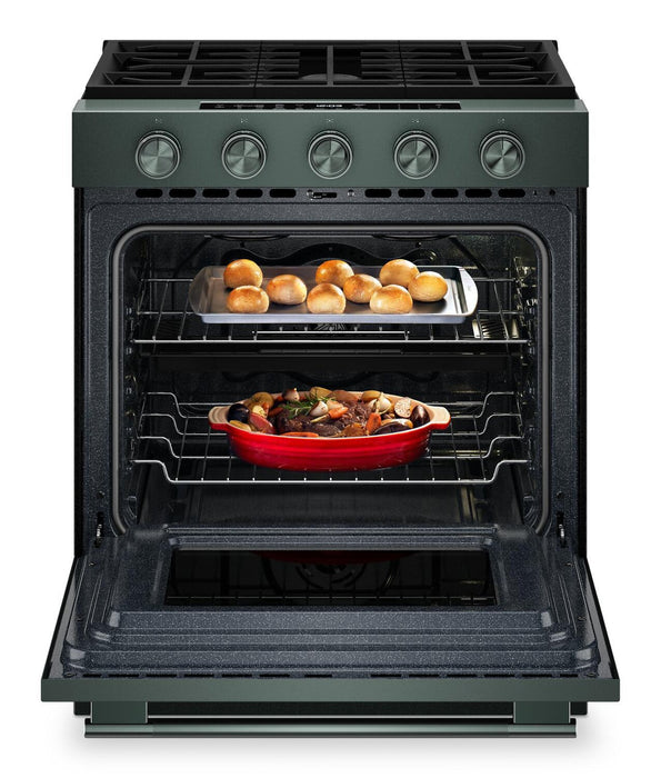 Cuisinière à gaz encastrée KitchenAid de 5,0 pi³ et de 30 po avec modes à convection - genièvre - KSGS530SJP