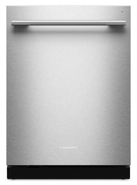 Lave-vaisselle KitchenAid de 24 po et de 44 dBA avec troisième panier 360° Max JetsMC - acier inoxydable avec fini PrintShieldMC - KDTS624SPS