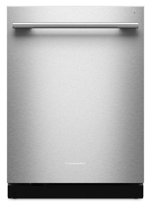 Lave-vaisselle KitchenAid de 24 po et de 44 dBA avec troisième panier 360° Max JetsMC - acier inoxydable avec fini PrintShieldMC - KDTS624SPS