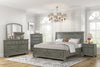 Chelsea Platform Storage Bed with Headboard & Frame, Grey - King Size | Lit plateforme de rangement Chelsea gris avec tête de lit et cadre de lit - format très grand lit