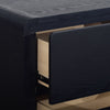 Milan Bedside 2-Drawer Nightstand, Mid-Century Modern,  22"W x 26"H - Black | Table de nuit moderne du milieu du 20e siècle Milan de 22 po (l) x 26 po (H) à 2 tiroirs - noire