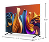 Hisense 85" QLED 4K UHD HDR10+ Dolby Vision 60Hz Google Smart TV (85QD6N) | Téléviseur intelligent QLED Hisense UHD 4K de 85 po à 60 Hz avec HDR10+, Dolby VisionMC et Google TVMC (85QD6N)