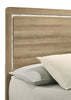Sable Panel Bed with Headboard & Frame, Light Brown - Full Size | Lit à panneaux Sable brun clair avec tête de lit et cadre de lit - format lit double
