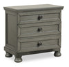 Chelsea 6pc Bedroom Set with Storage Bed, Dresser & Mirror, Grey - Queen Size | Ensemble de chambre à coucher Chelsea 6 pièces gris avec lit de rangement, commode et miroir - format grand lit