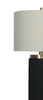 Gwen 14" Table Lamp with Linen Shade – Black | Lampe de table Gwen de 14 po avec abat-jour en lin - noire