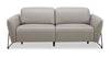 Riviera Top-Grain Genuine Leather Power Reclining Sofa - Light Grey | Sofa à inclinaison électrique Riviera en cuir véritable de qualité supérieure - gris clair