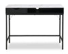 Jensen 40" Desk with Marble-Look Top and Storage – Black | Bureau Jensen de 40 po avec dessus en imitation de marbre et rangement - noir