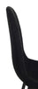 Joss Dining Chair with Polyester Fabric, Metal - Black | Chaise de salle à manger Joss en tissu de polyester et en métal - noire