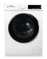  Laveuse à chargement frontal compacte et superposable Danby de 2,2 pi³ et de 24 po avec vapeur - blanche - DWM022D3WDB 