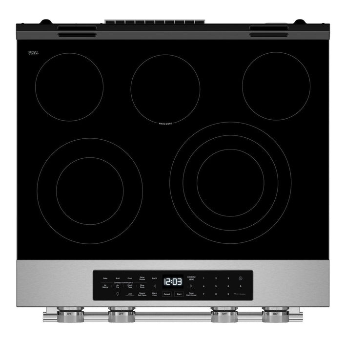 Cuisinière intelligente électrique encastrée KitchenAid de 5,3 pi3 et de 30 po avec modes à convection - YKSES330SPS 