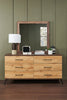Silas Bedroom 6-Drawer Dresser, 64"W x 33.4"H - Rustic Brown | Commode de chambre à coucher Silas de 64 po (L) x 33,4 po (H) à 6 tiroirs - brun rustique
