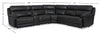 Sorrento 6-Piece Genuine Leather Power Reclining Sectional with Storage Console and USB Port - Charcoal Grey | Sofa sectionnel à inclinaison électrique Sorrento 6 pièces en cuir véritable avec console de rangement et port USB - gris anthracite