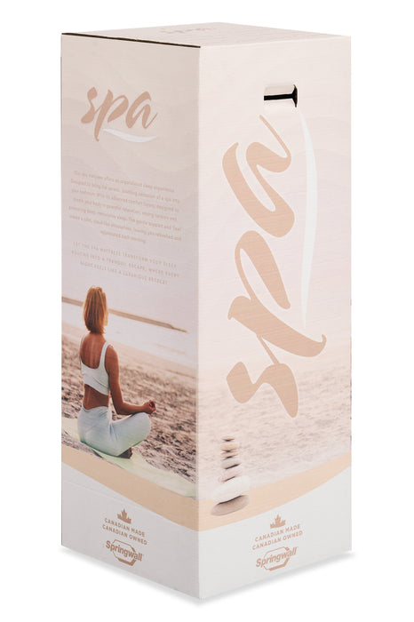 Matelas ferme à plateau-coussin dans une boîte Spa 8 de Springwall pour lit double