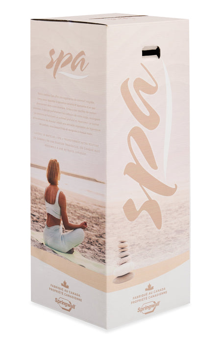 Matelas ferme à plateau-coussin dans une boîte Spa 8 de Springwall pour lit double