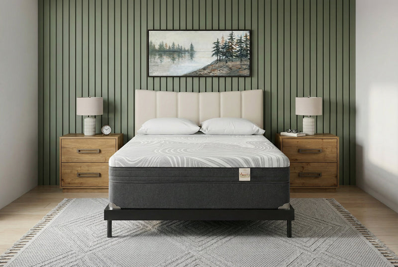 Matelas ferme à plateau-coussin dans une boîte Spa 8 de Springwall pour lit double