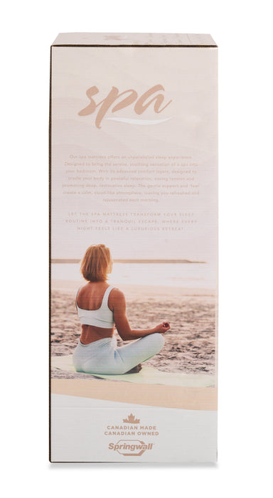 Matelas ferme à plateau-coussin dans une boîte Spa 8 de Springwall pour lit double