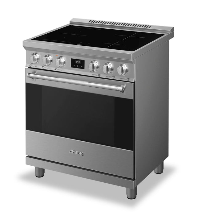 Cuisinière professionnelle à induction Smeg de 4,6 pi3 - SPR30UIMX