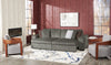 Stratus 108" Faux Fur Fabric Full-Size Sofa Bed with Power Sliding - Fog Grey | Sofa-lit double Stratus de 108 po en tissu de fausse fourrure avec coulissement électrique - gris brouillard