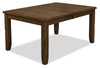 Talia Dining Table with 60-78"W Extension - Grey/Brown | Table de salle à manger Talia de 60 po à 78 po (L) avec rallonge - gris-brun