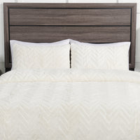 Ensemble d'édredon Tilda 3 pièces pour très grand lit - blanc