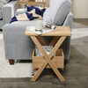 Torry 11.5" Chairside Table with Cubby - Taupe|Table de fauteuil Torry de 11,5 po avec compartiment - taupe