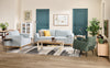 Valley 83.5" Fabric Sofa with Rubberwood Base and Legs - Grey | Sofa Valley de 83,5 po en tissu avec base et pattes en hévéa - gris