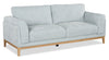 Valley 83.5" Fabric Sofa with Rubberwood Base and Legs - Grey | Sofa Valley de 83,5 po en tissu avec base et pattes en hévéa - gris