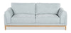 Valley 83.5" Fabric Sofa with Rubberwood Base and Legs - Grey | Sofa Valley de 83,5 po en tissu avec base et pattes en hévéa - gris