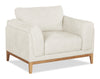 Valley 44" Fabric Chair with Rubberwood Base and Legs - Sand | Fauteuil Valley de 44 po en tissu avec base et pattes en hévéa - sable