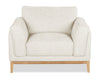 Valley 44" Fabric Chair with Rubberwood Base and Legs - Sand | Fauteuil Valley de 44 po en tissu avec base et pattes en hévéa - sable