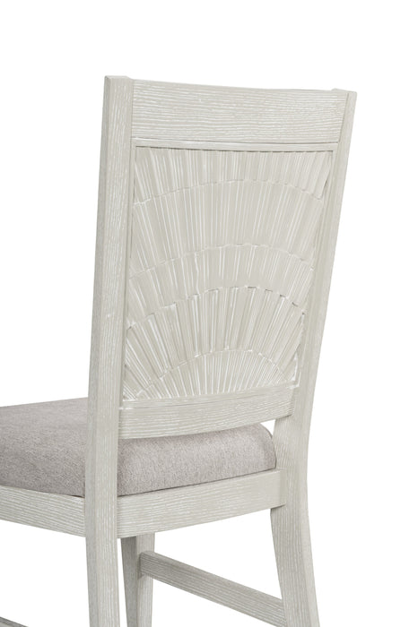Chaise de salle à manger Vida en tissu de polyester - sable