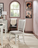 Vida Dining Chair with Polyester Fabric - Sand | Chaise de salle à manger Vida en tissu de polyester - sable