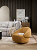 Villa Swivel Accent Chair - Mustard | Fauteuil d’appoint pivotant Villa - moutarde