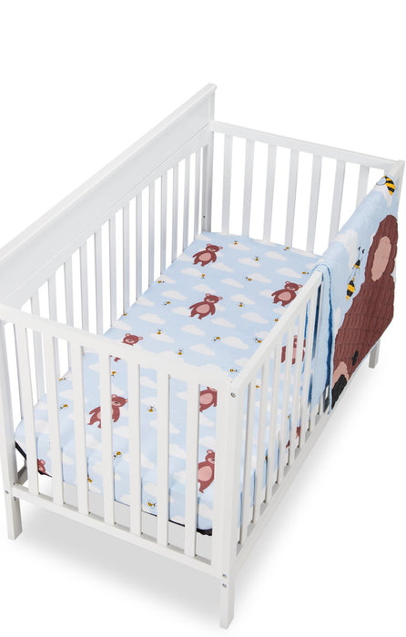 Literie Walden 3 pièces pour lit de bébé - bleu