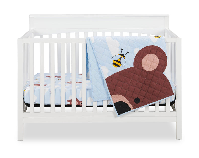 Literie Walden 3 pièces pour lit de bébé - bleu