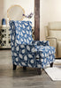 Made in Canada Sofa Lab Customizable Wingback 32" Fabric Accent Chair - Midnight Multicolour | Fauteuil d’appoint à oreilles Sofa Lab de 32 po fabriqué au Canada en tissu - Midnight multicolore | WING1147
