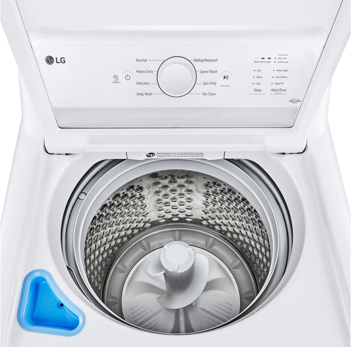 Laveuse à chargement par le haut de 4,8 pi³ avec agitateur à 4 directions et sécheuse électrique de 7,3 pi³ de LG