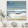 "East Coast Ii" Canvas Framed Black 20x20 Wall Art