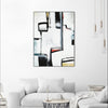 "The A Line I" Canvas Framed Black 18x24 Wall Art