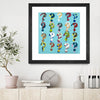 "Pop The Question" Matted and Framed Black 30x30 Wall Art