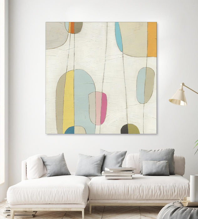 Œuvre d’art murale Giant Art « Molecular Motion Iv » 72 x 72
