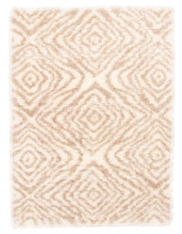 Carpette à poil long Brooklyn taupe foncé - 5 pi 3 po x 7 pi 7 po