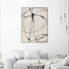 "Tangled Ties" Canvas Framed Black 18x24 Wall Art