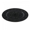 Charger Plate Lily Bulb Black 13" - Set of 6 Dinnerware|Assiette de présentation de 13 po noire ornée de bulbes de lys - ensemble de 6