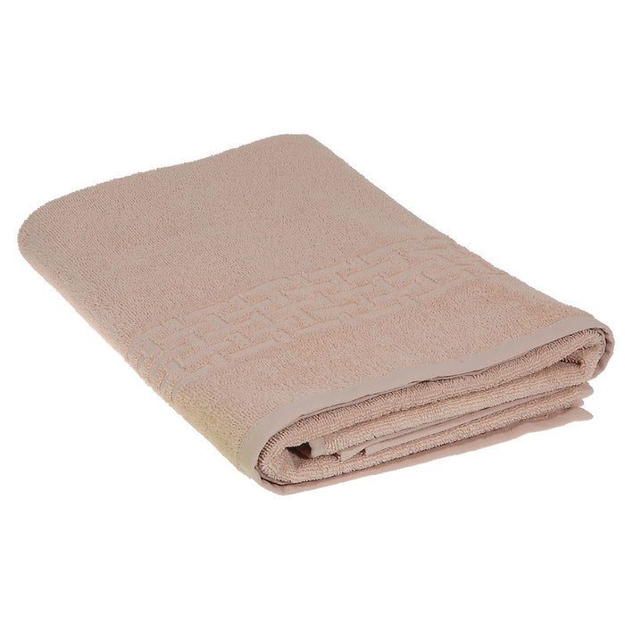 Serviette de bain nattée taupe 30 x 60 - ensemble de 2 serviettes