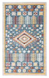 Carpette Gypsy bleue lavable à la machine - 6 pi 0 po x 9 pi 0 po