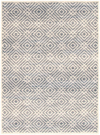 Carpette Electra argent-couleur pétrole - 7 pi 10 pox 10 pi 2 po